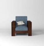 Wooden 6-Seater Sofa Set for Living Room in Walnut Finish - Image 3