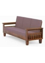 Wooden 5 Seater Sofa Set for Home Living Room - Image 4