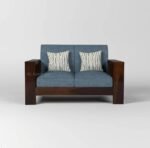 Wooden 6-Seater Sofa Set for Living Room in Walnut Finish - Image 4