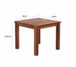 Wooden Dining Table 4 Seater Set for Dining Room in Honey Finish - Image 9