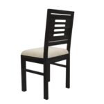 Solid Wood Dining Table 4 Seater Set for Dining Room in Dark Walnut - Image 4