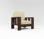 Solid Sheesham Wood 6 Seater Sofa Set for Living Room in Walnut Finish - Image 8