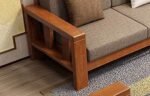 Solid Wood 6-Seater Sofa Set for Living Room - Image 3
