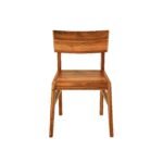 Wooden Round Dining Table 4 Seater Set for Dining Room in Honey Finish - Image 4