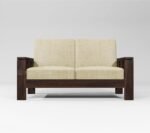 Solid Sheesham Wood 6 Seater Sofa Set for Living Room in Walnut Finish - Image 6