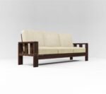Wooden 7-Seater Sofa Set for Living Room in Walnut Finish - Image 3