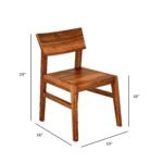 Sheesham Wood Dining Table 4 Seater Set for Dining Room in Natural Honey Finish - Image 7