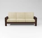 Wooden 7-Seater Sofa Set for Living Room in Walnut Finish - Image 4
